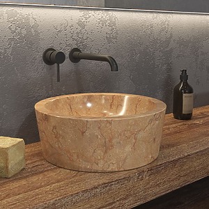 VASQUE A POSER EN PIERRE TIMUR ROSSO Ø400